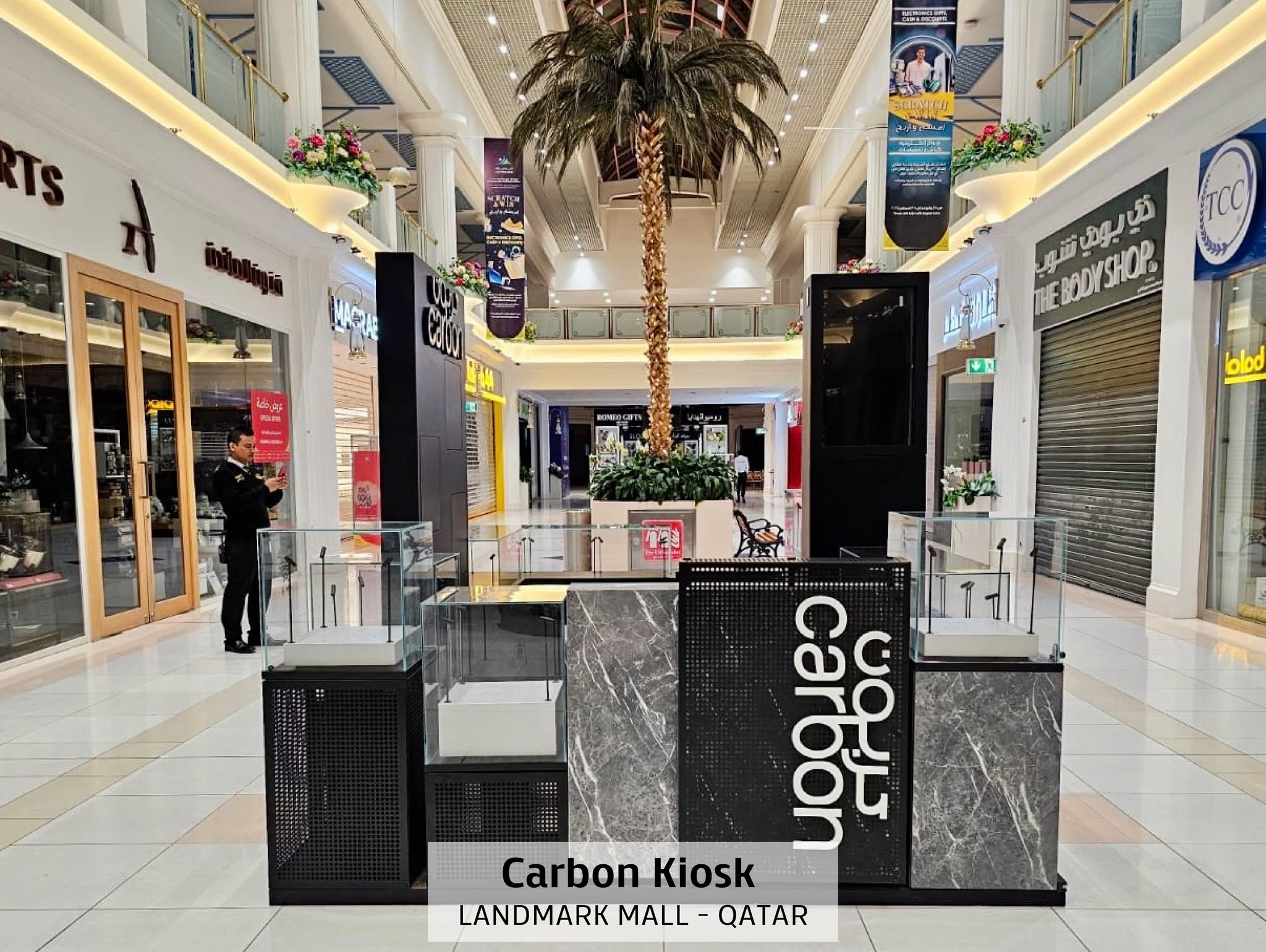 Mall Kiosk — Carbon detail